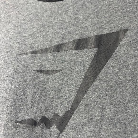 Gymshark Gray Big Logo T-Shirt Men’s Large - Picture 5 of 7